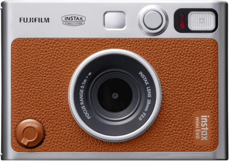 Instax Mini Evo Marron Appareil Photo et imprimante avec écran LCD de 2,7 Pouces, 10 Effets d'objectif et 10 Effets de Film mini EVO camera Marron Mini