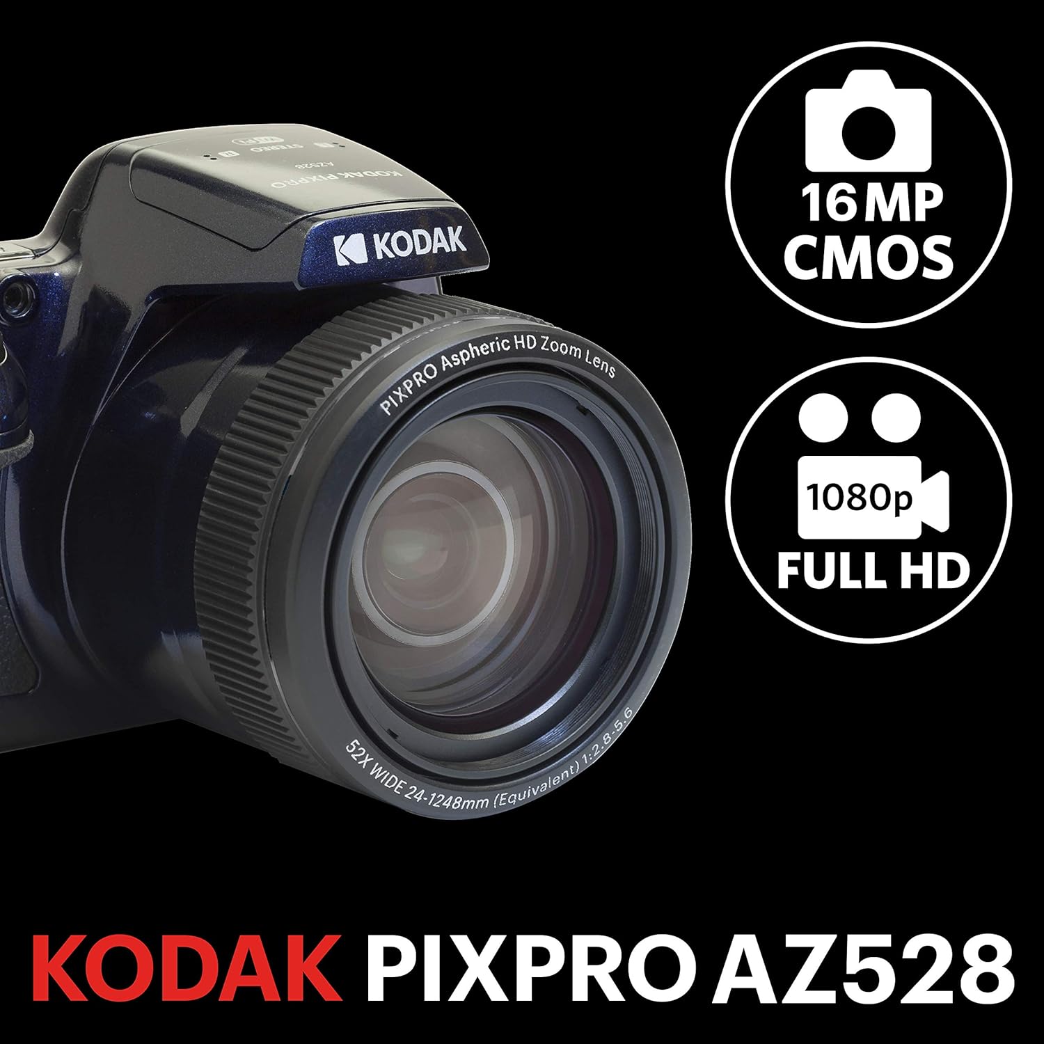 Kodak Astro Zoom AZ528 bleu foncé Blue APPAREIL PHOTO