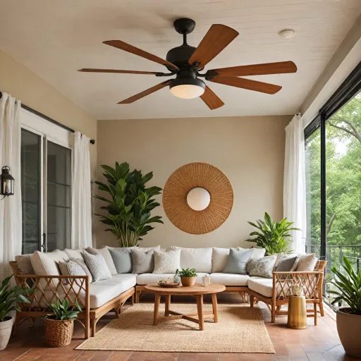 Elegant outdoor fans for patio comfort in warm weather