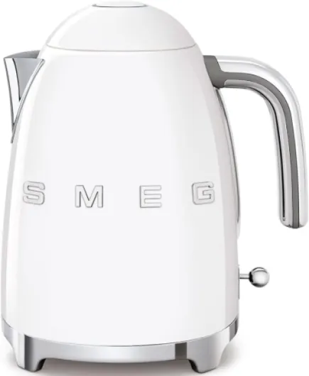 Smeg 50’s Style Retro Range Breakfast Set, 1.7L 3000W Kettle and Multi-Functional Control 4-Slice 2000W Toaster, White, KLF03WHUK/ TSF03WHUK