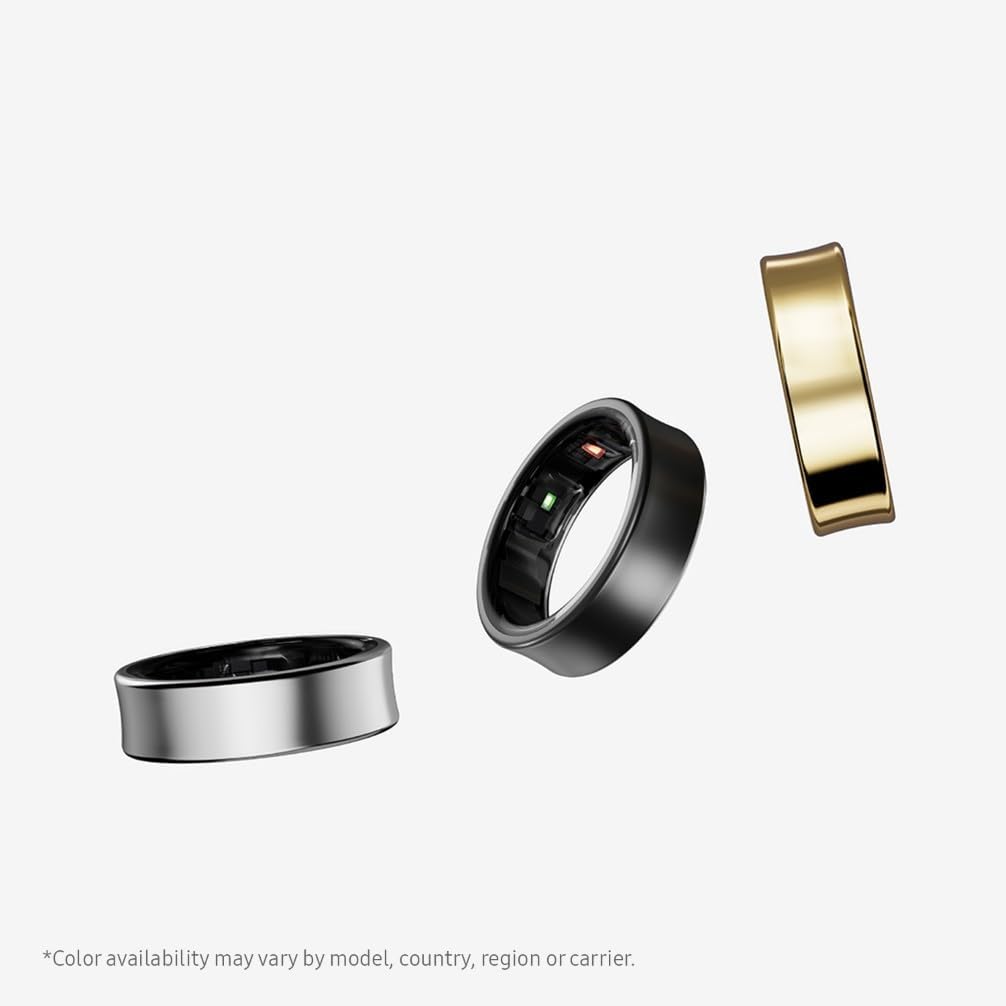 Galaxy Ring, Smart Ring, No Subscription Fee, AI-Powered Health, Sleep/Heart Rate/Stress Monitor, Size 7, Titanium Silver, 2 Year Manufacturer Extended Warranty (UK Version) Titanium Silver 7 Ring Only