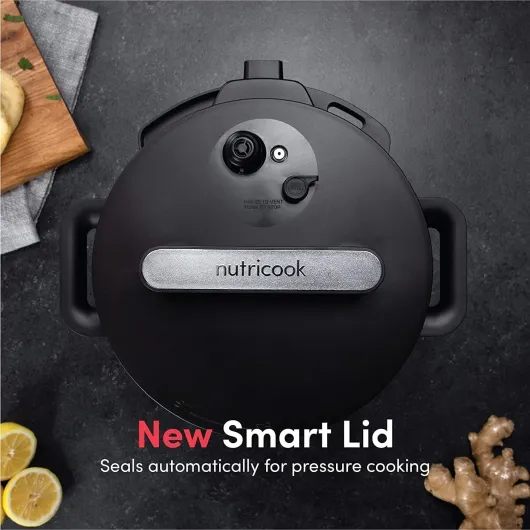 Nutricook Smart Pot 2, 8 Liters, 9 In 1 Electric Pressure Cooker, Slow Cooker, Rice Cooker, Steamer, Sauté Pot, Yogurt Maker & More, 12 Smart Programs With New Smart Lid, 2 Years Warranty 8 Litres