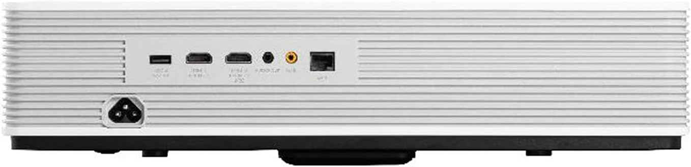 X2000L-4K, Ultra Short Throw Projector for Home & Family Entertainment, 2000 ANSI Lumens, 4K Projector, WiFi, Bluetooth, Harman Kardon Audio with Dolby/DTS Support - White 4K Ultra Short Throw Smart - White