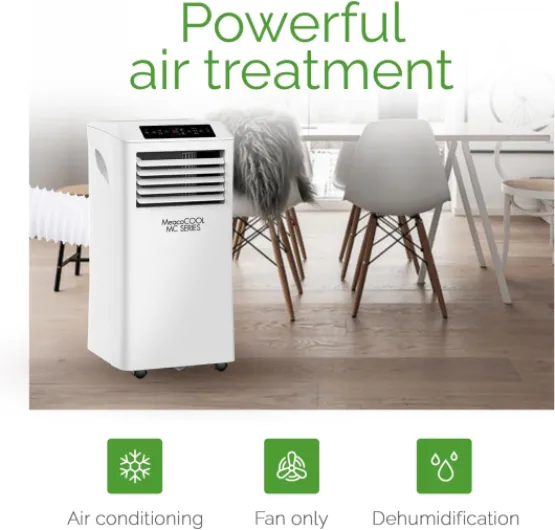 MeacoCool MC Series 8,000R Portable Air Conditioner - Powerful Portable Air Conditioner, Energy Efficient with Two Window Venting Kits included 8000