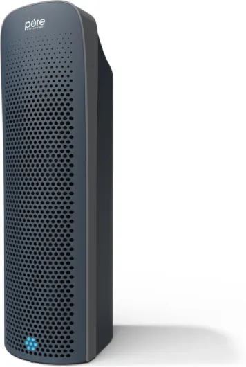 PureZone Elite True HEPA Large Room Tower Air Purifier with Air Quality Monitor, 4 Stage Filtration and UV-C Light, Helps Destroy Bacteria, Smoke, Pollen & Dust (Graphite)