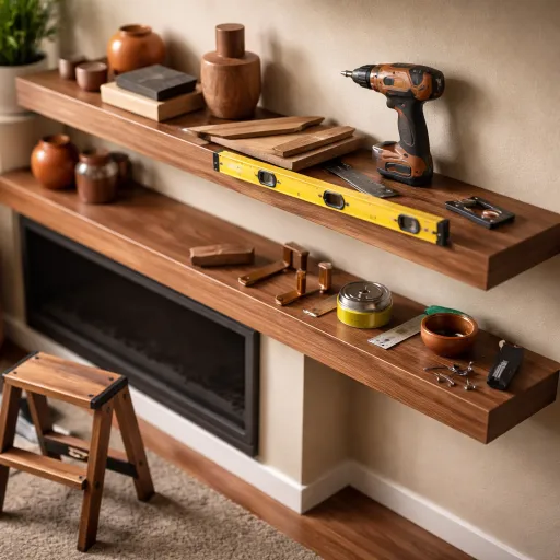 Elegant fireplace shelves that elevate your electric hearth and living room
