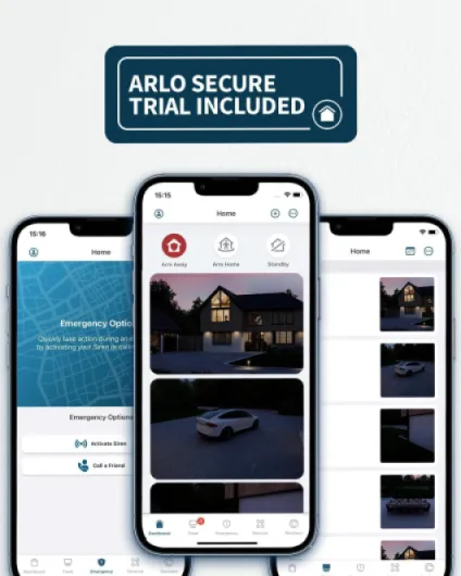 Arlo Pro 5 Outdoor Security Camera, 2 Cam, 2K HDR, Wireless CCTV, 8-Month Battery, Colour Night Vision, Dual Band Wifi, 2-Way Audio, Alarm Siren, No Hub Needed, 30-Day Free Trial of Arlo Secure, White White 2 Camera Set Pro 5 2K