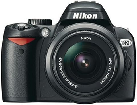 Nikon D60 Digital SLR Camera - Black (AF-S DX Nikkor 18-55 mm f/3.5-5.6G VR) (Renewed)