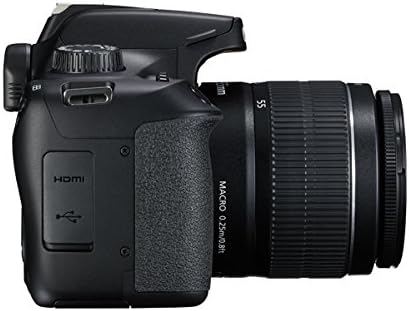 Canon EOS 4000D DSLR Camera and EF-S 18-55 mm f/3.5-5.6 III Lens - Black (Renewed) Body + 18-55mm Lens
