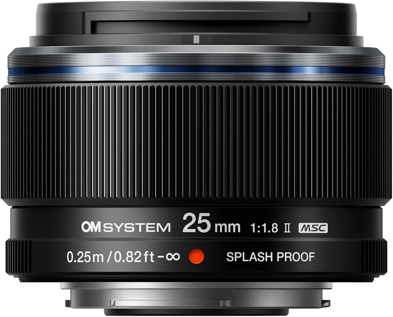 M.Zuiko Digital 25 mm F1.8 II Lens, Fast Fixed Focal Length for Micro Four Thirds System Cameras (Olympus OM-D and PEN, Panasonic G-Series), Black