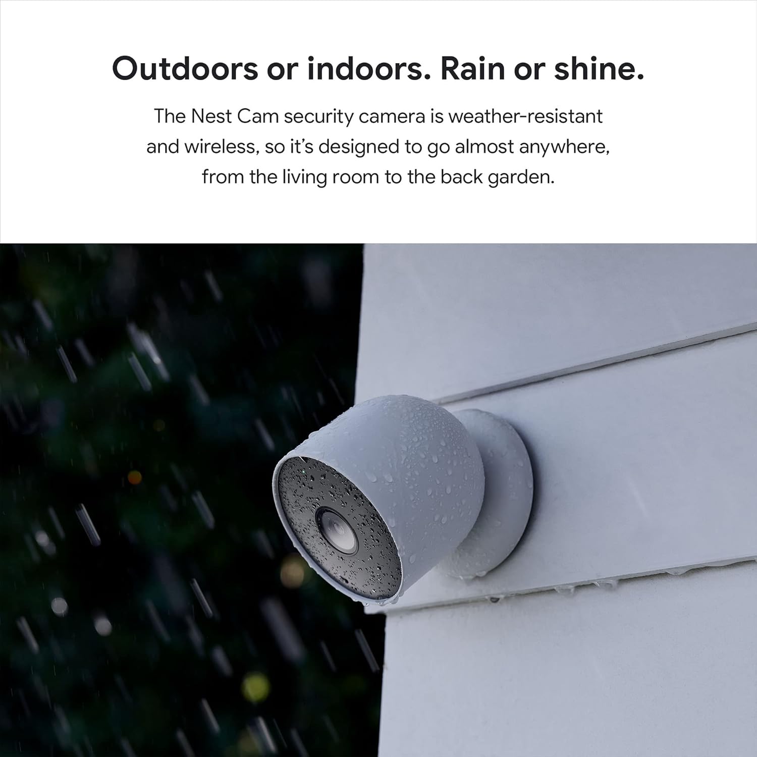 G3AL9 Nest Cam (Outdoor / Indoor, Battery) Security Camera - Smart Home WiFi Camera - Wireless, Snow, 1 Count (Pack of 1) Nest Cam (Outdoor or Indoor) Single