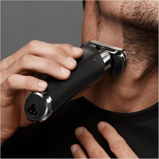 Series 9 Electric Shaver 5, Electric Razor for Men With Clean & Charge Station & Leather Case, Gifts For Him, 2 Pin Bathroom Plug, 9385cc, Graphite Razor