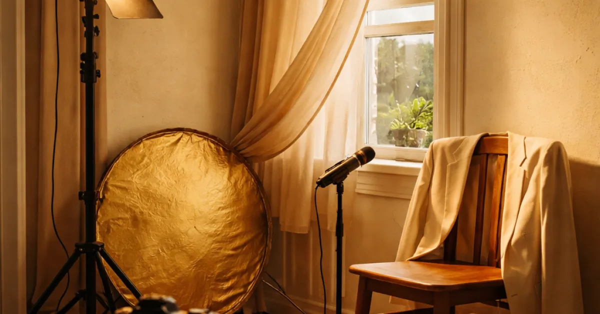 Lighting your first video: how to look professional with one light and a window