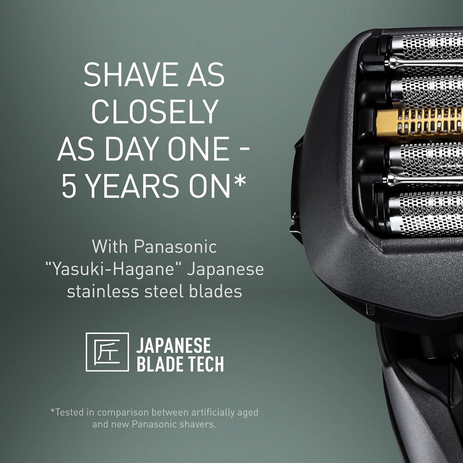 ES-LV9U Wet & Dry 5-Blade Electric Shaver for Men - Precise Clean Shaving with Cleaning & Charging Stand, Black - UK 2 pin plug Cleaning stand