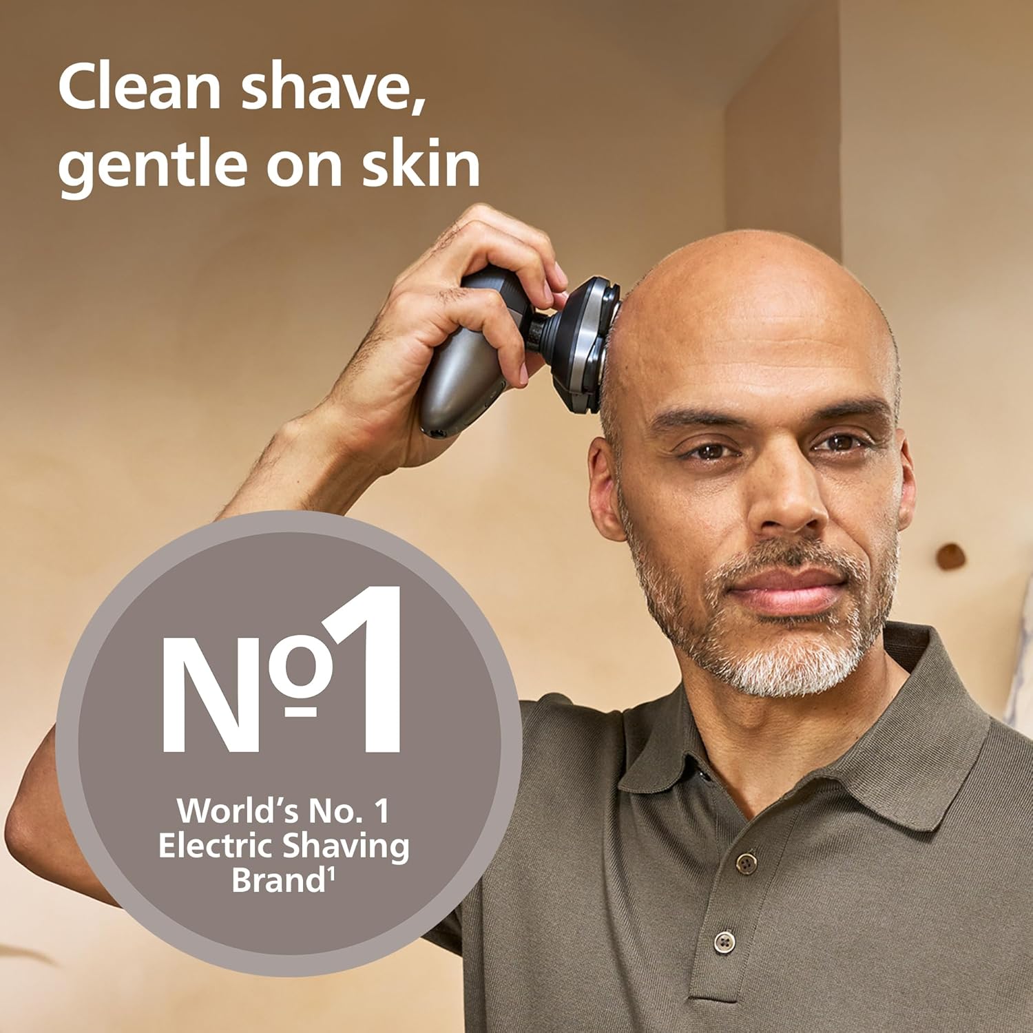 Head Shaver Pro 7000 Series - Skull Shaver for Men and Women, 360° Flexing Head & ComfortCut Blades for Clean Shave, Gentle on Skin, Model HS7980/15