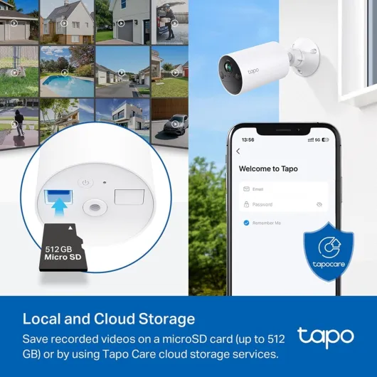 C410 (2-Pack) 2K Battery Powered Security Camera Outdoor Wireless, Colour Night Vision, Indoor CCTV Camera with No Monthly Fee, AI Detection, IP65 Weatherproof, Works with Alexa & Google Pearl White