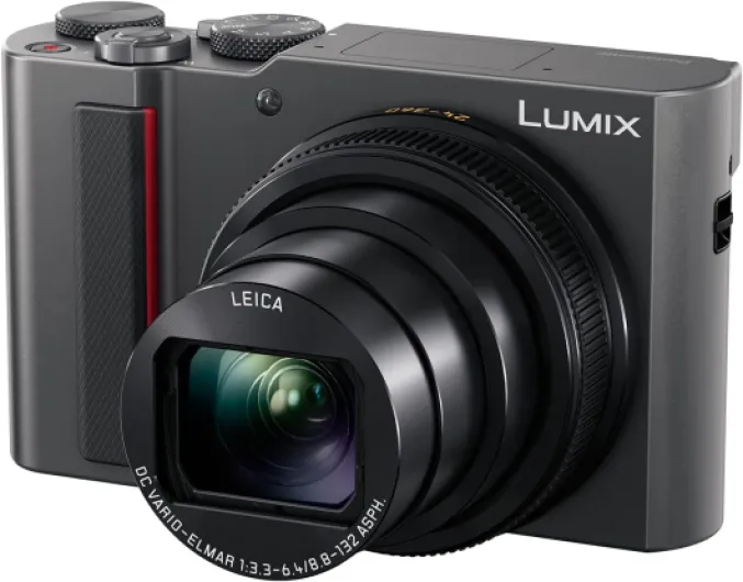 DC-TZ202DEGS Travel Zoom Camera (1 Inch Sensor, 15x Optical Zoom, Leica Lens, Viewfinder, 4K, Silver) silver Successor with new high-resolution monitor