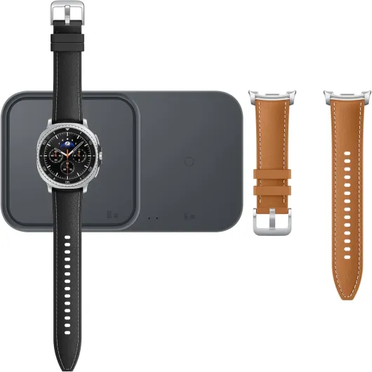 Galaxy Watch8 Classic 46mm, AI Smart Watch with Cushion Design and Rotating Bezels, with Hybrid Band and Wearable Display, Bluetooth, Black, 3 Year Extended Warranty (UK Version) Black 46mm 64GB Storage, BT + Dual GPS