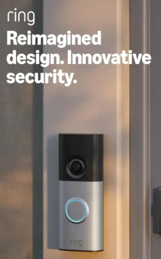 Wired Video Doorbell Plus (newest gen) - with Plug-In Adaptor - DIY Video Doorbell Camera - Retinal 2K - Wide Field of View - Radar Detection - 30-day free trial of Ring Subscription Plan