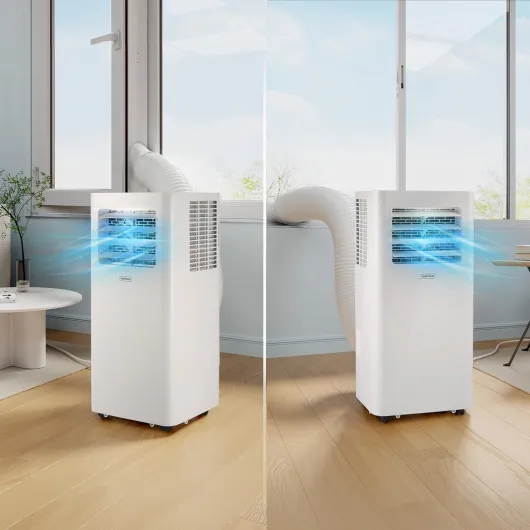 Air Conditioning Unit 12000 BTU – WiFi, Smart Portable Air Conditioner Enabled with Alexa/Google Home, Window Venting Kit, Remote Control, 4 Modes, 3 Speeds, 24hr Timer, Wheels, Carry Handle