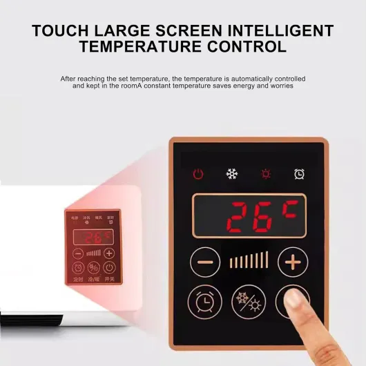 Portable Air Conditioner, 3 in 1 Cooling Fan & Bladeless Wall Mount AC, Ultra Quiet Design, Easy Install for Bedroom & Home Office with Remote Control Split System
