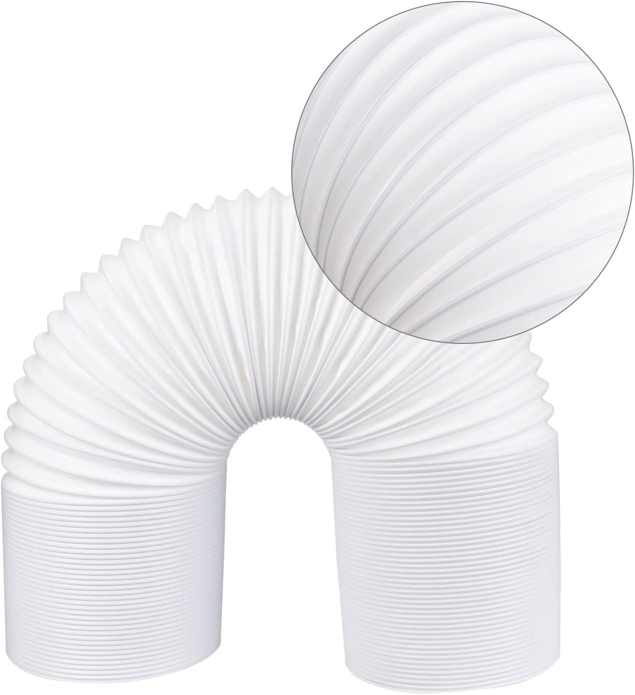 Portable 6 Inch 150mm Diameter Replacement Long Ac Air Conditioner Conditioning Unit Replacement Tubes Vent Flexible Con Exhaust A/C Universal Aircon Hose Exhaust Extension Duct Clockwise &300cm Clockwise & Length 300cm