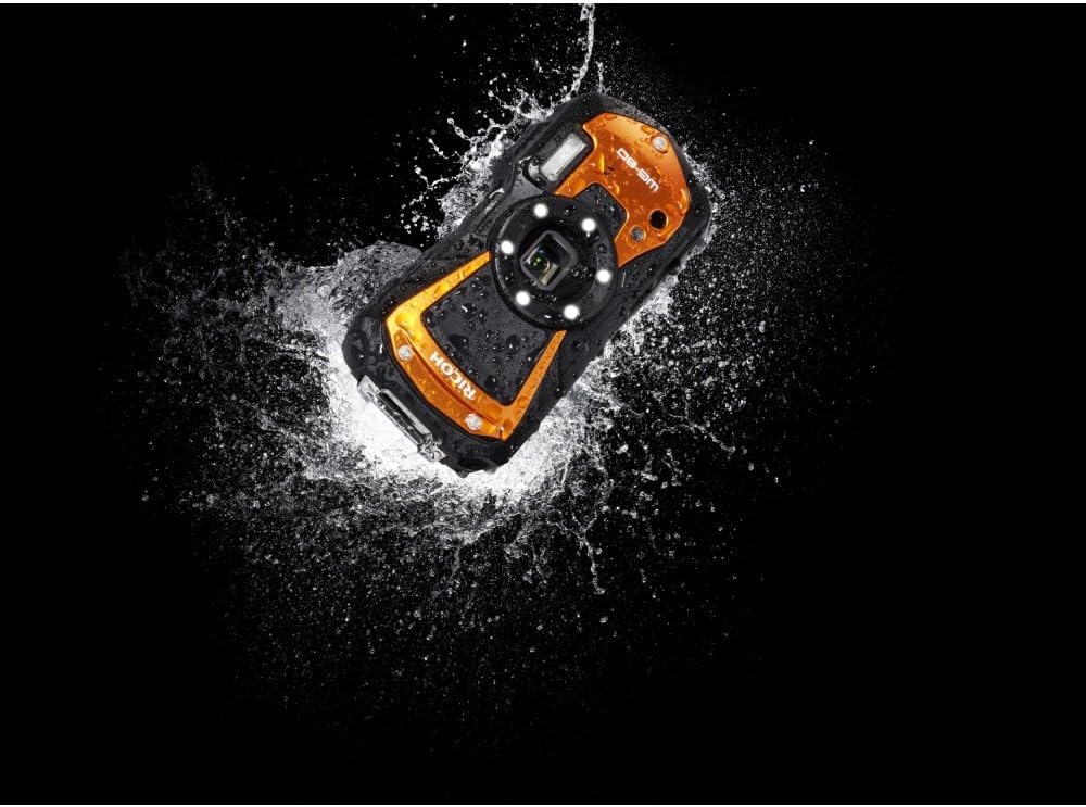 WG-80 Orange Waterproof Digital Camera Shockproof Freezeproof Crushproof 03127