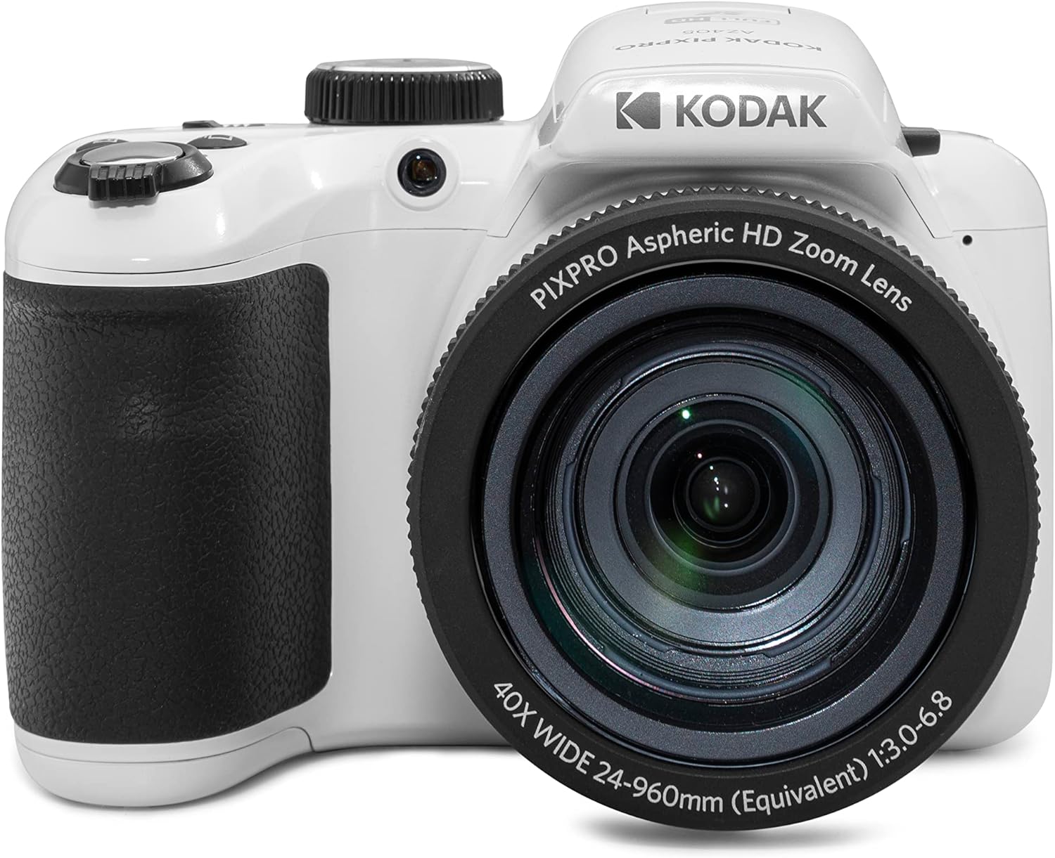 Pixpro Astro Zoom AZ405 - Digital Bridge Camera, 40x Zoom, 24mm Wide-Angle Lens, 20 Megapixels, 3-inch LCD, Full HD 1080p Video, Optical Image Stabilization (OIS), AA Battery - White WHITE CAMERA