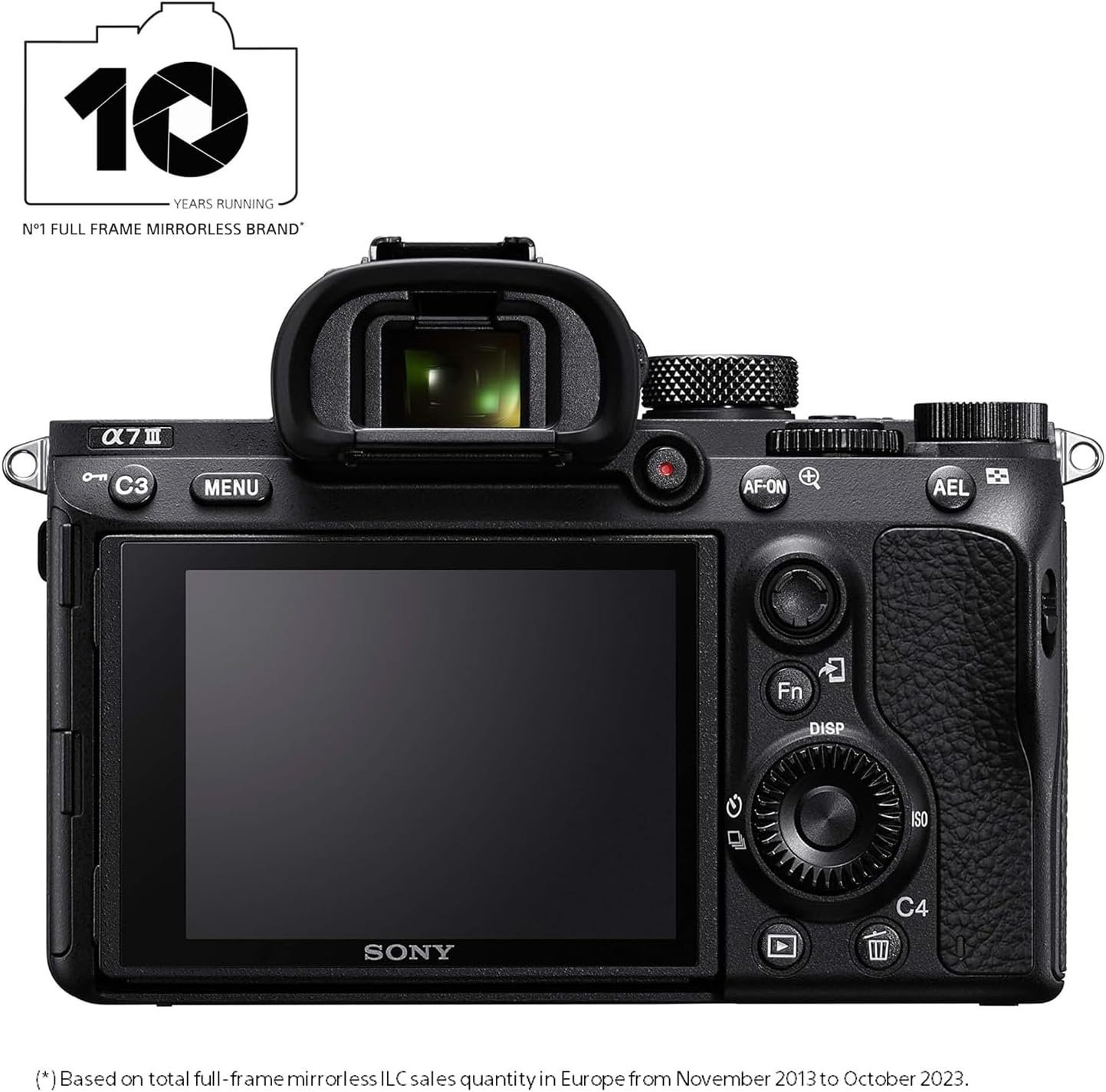 Alpha 7 III Full-Frame Mirrorless Camera (24.2MP, 4K Video, Fast 0.02s 693 Point Hybrid AF & 5 Axis stabilisation - Ideal for Enthusiasts, Hybrid Shooter and Low Light imaging) A7 III Body Body