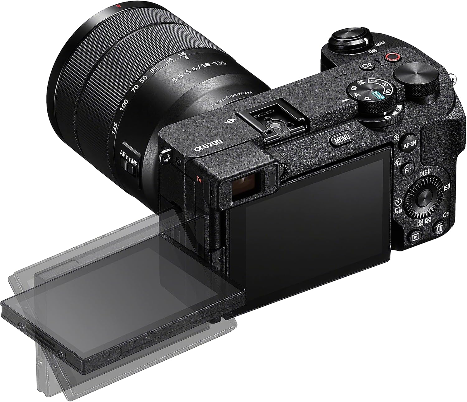 Alpha 6700 APS-C Mirrorless Camera with 18-135mm Lens (26MP, AI-Powered Autofocus, 4K 120p Video, 5-Axis Image Stabilization, Vari-Angle Touchscreen – Hybrid Camera for Photo & Video Creators) A6700 + 18-135mm Single
