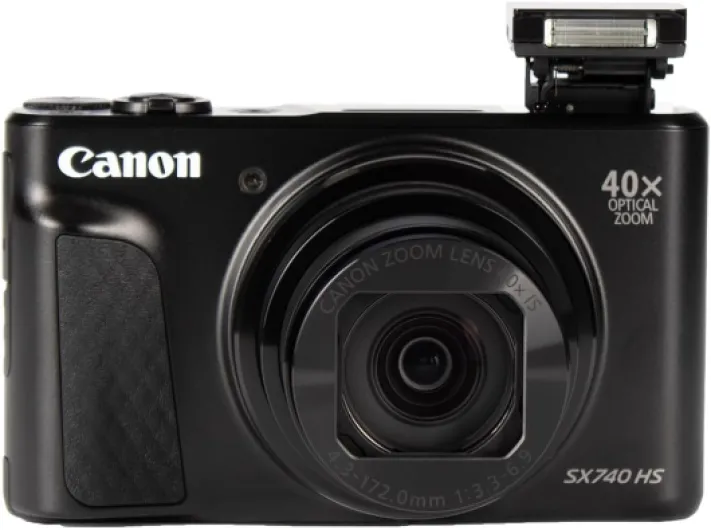 PowerShot SX740 HS Lite Edition Digital Camera (20.3 MP, 40x Optical Zoom, 7.5 cm (3 Inch) Display, DIGIC 8, 4K Ultra HD, HDMI, Wi-Fi, Bluetooth, Automatic Aperture, Automatic Timer, Black