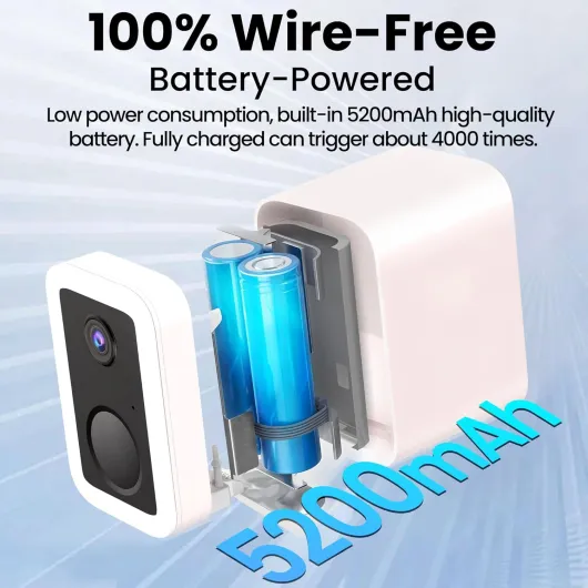 2K Wireless Security Camera Outdoor, 5GHz/2.4GHz Dual-Band WiFi Battery Powered Home Security Camera with Free Cloud Storage, Color Night Vision, AI Motion Detection, Spotlight & Siren, 2PCS 2PCS Camera