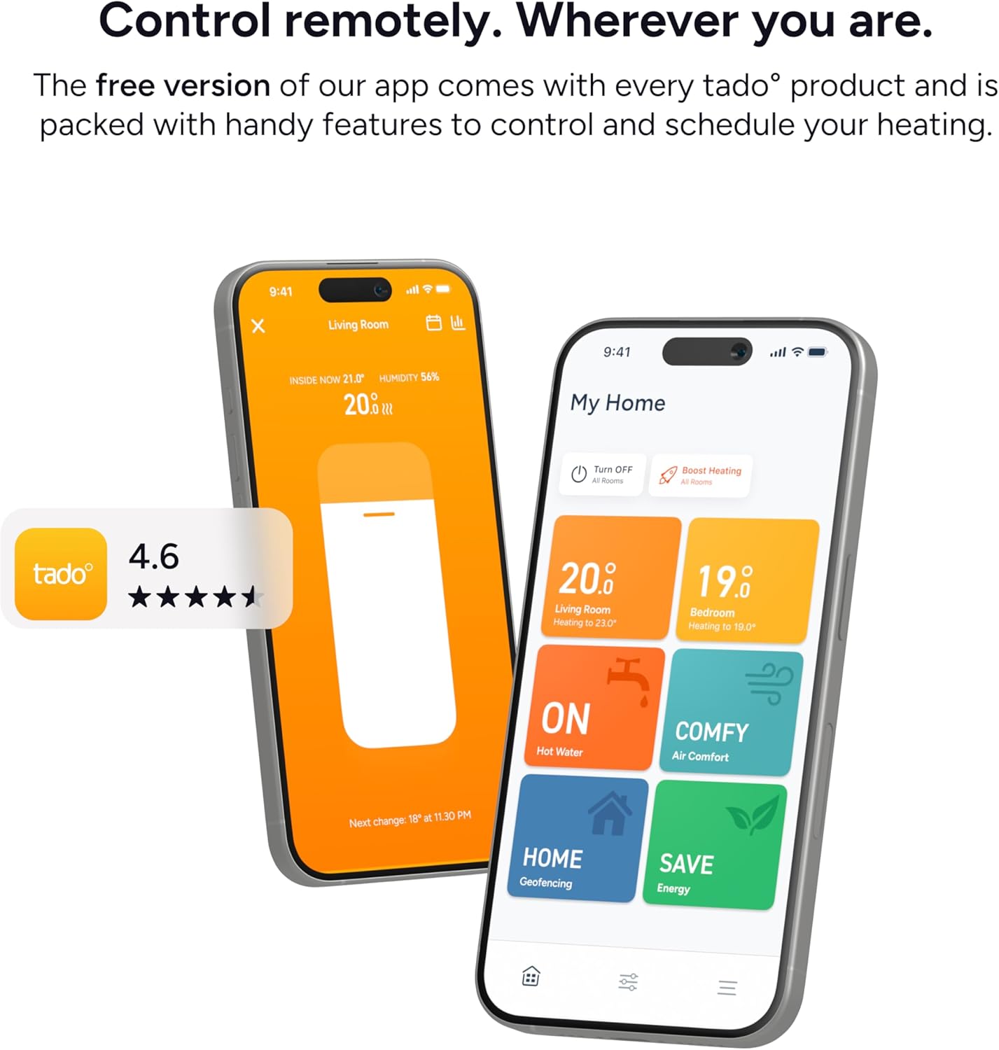 Smart Thermostat X – Add-on as Wired Room Thermostat, Heating Control via App & Smart Speaker (Alexa, Siri, Google Assistant), DIY Installation X 1x Add-on Wired Smart Thermostat