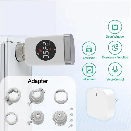 Smart Home Thermostat Radiator Valve Actuator Smart TRV Thermostatic Valve Temperature Controller(TRV801Z 4PCS)