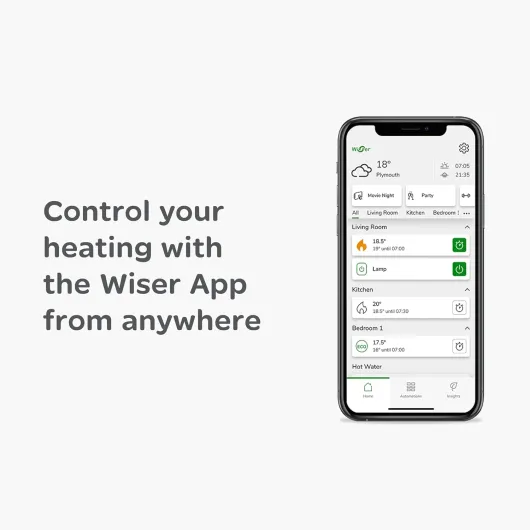 Drayton Wiser Smart Thermostat Heating Control Heating Only - Works with Amazon Alexa, Google Home and IFTTT Combi Boiler Thermostat Kit 1
