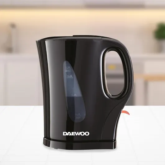 Essentials 1.7L Fast Boil Electric Kettle – Black Plastic Cordless Jug with Auto Shut-Off & Boil-Dry Protection, Compact, Easy to Use & Clean Kettle Black