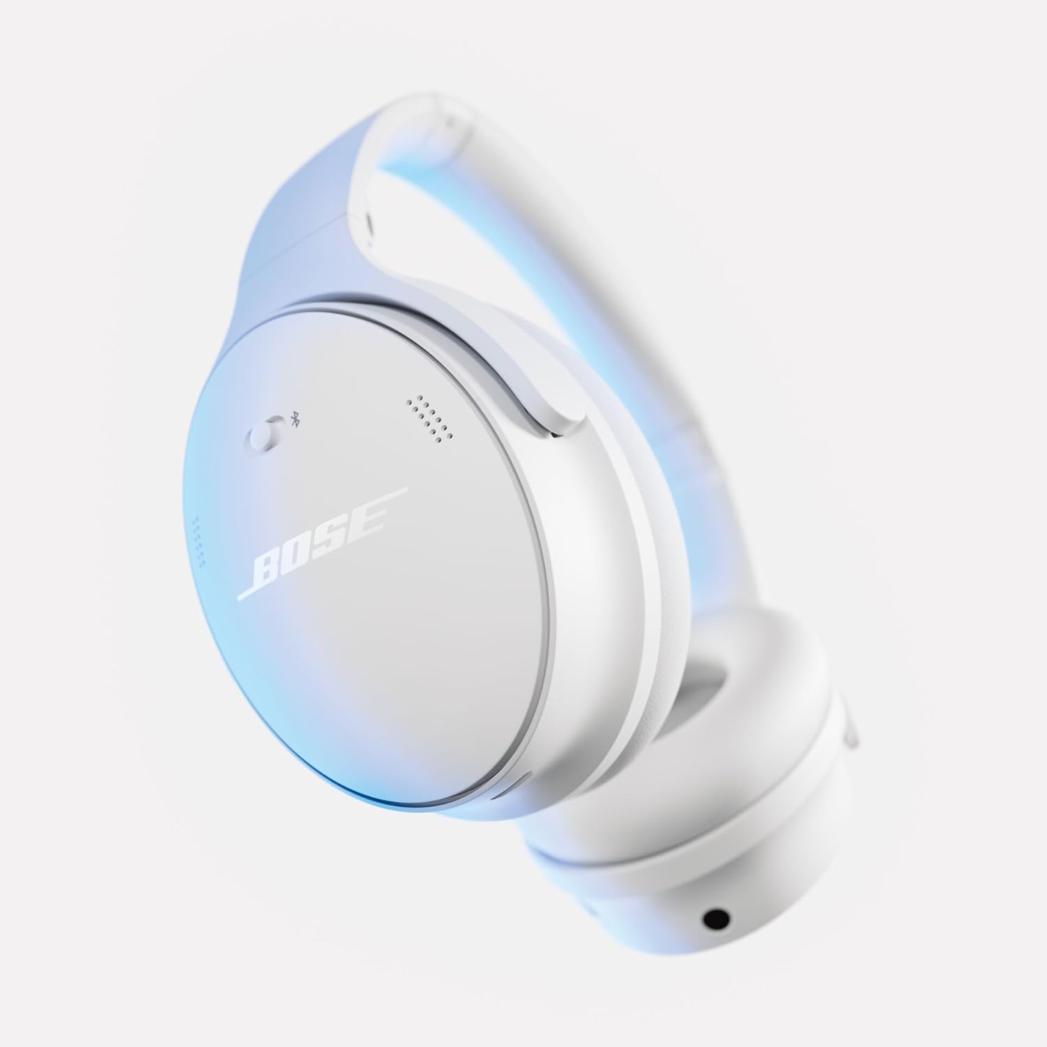 QuietComfort SC Wireless Noise Cancelling Headphones, Bluetooth Over Ear Headphones with Up To 24 Hours of Battery Life, with Soft Case, White Smoke
