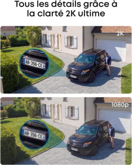 Eufy Security eufyCam C37, caméra Surveillance WiFi extérieure sans Fil, Suivi IA motorisé à 360°, Solaire 2K, détection de Personnes/Animaux/véhicules, sans Frais, Carte microSD Non Incluse 1 Caméra